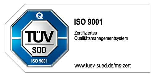 ISO 9001 Zertifizierung TÜV Süd